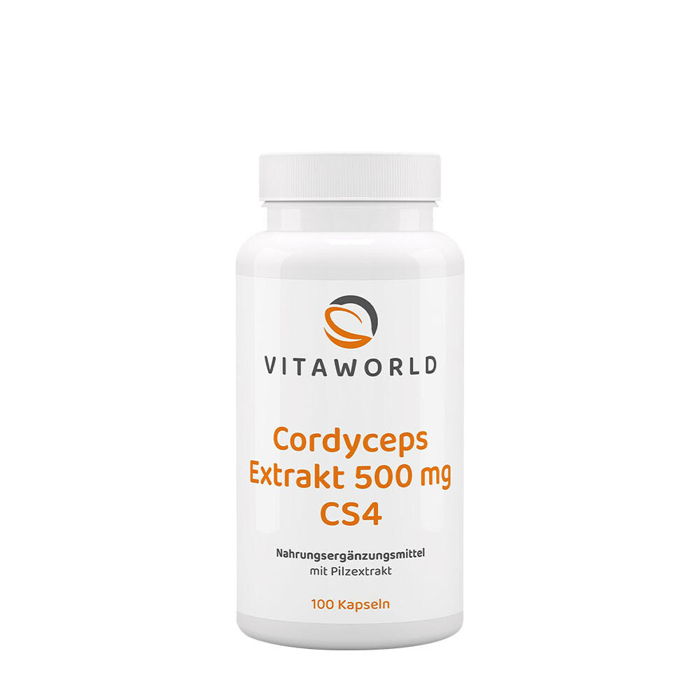 Vitaworld izvleček kordicepsa 500 mg CS4 (100 kapsul) - Viking Supplements
