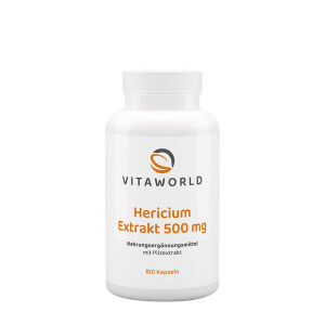 Vitaworld izvleček hericiuma 500 mg (100 kapsul) - Viking Supplements