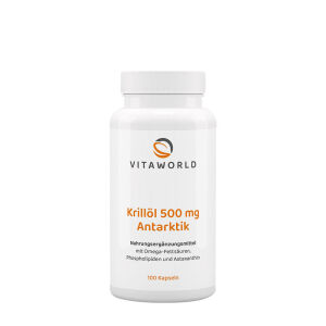 Vitaworld Krillovo olje iz Antarktike 500 mg (100 kapsul) - Viking Supplements