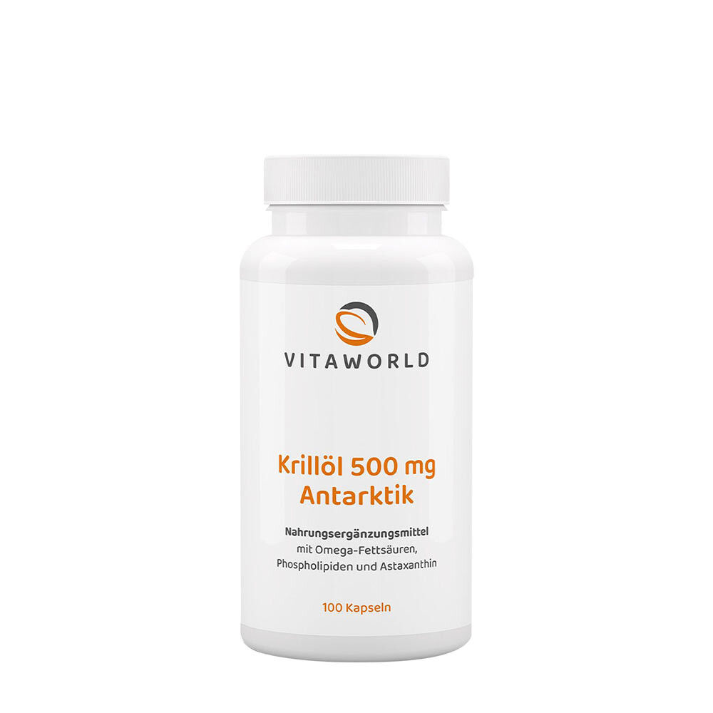 Vitaworld Krillovo olje iz Antarktike 500 mg (100 kapsul) - Viking Supplements