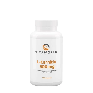 Vitaworld L-karnitin 500 mg (100 kapsul) - Viking Supplements