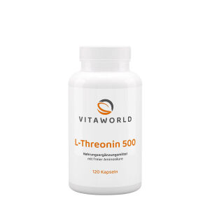 Vitaworld L-treonin 500 (120 kapsul) - Viking Supplements