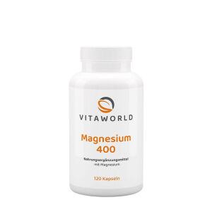 Vitaworld Magnesium 400 (120 kapsul) - Viking Supplements