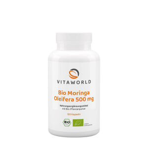 Vitaworld Moringa oleifera 500 mg, ekološka (120 kapsul) - Viking Supplements
