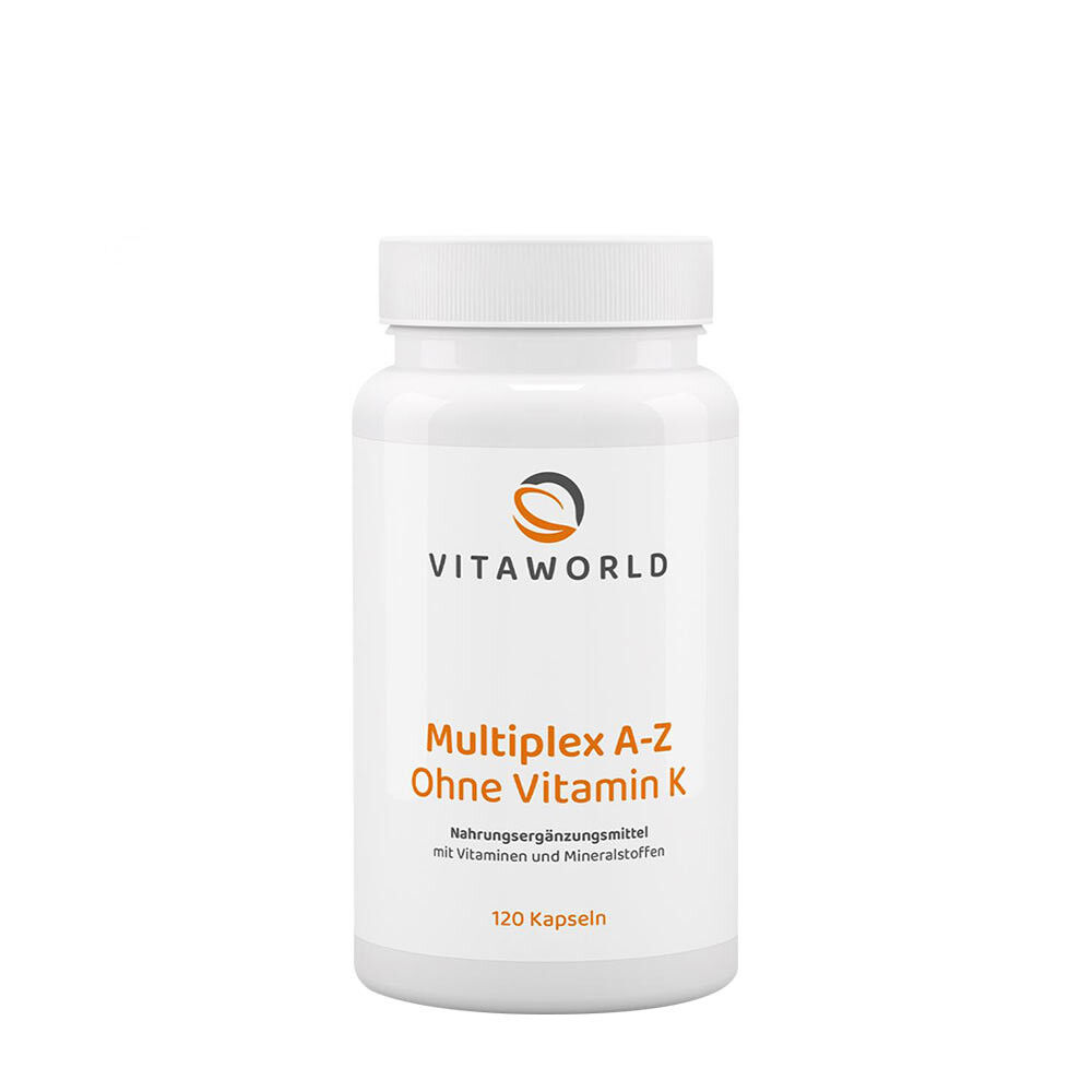 Vitaworld Multiplex A-Z brez vitamina K (120 kapsul) - Viking Supplements