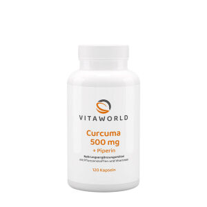 Vitaworld Kurkuma 500 mg (120 kapsul) - Viking Supplements
