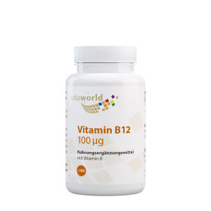 Vitaworld Vitamin B12 100 mcg (180 kapsul) - Viking Supplements