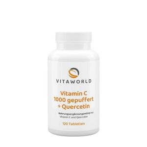 Vitaworld Vitamin C 1000 z pufrom + kvercetin (120 tablet) - Viking Supplements