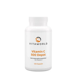 Vitaworld Vitamin C 500 Depot (120 kapsul) - Viking Supplements