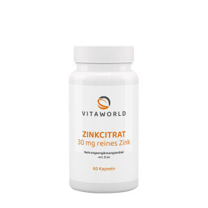 Vitaworld Cinkov citrat 30 mg (60 kapsul) - Viking Supplements