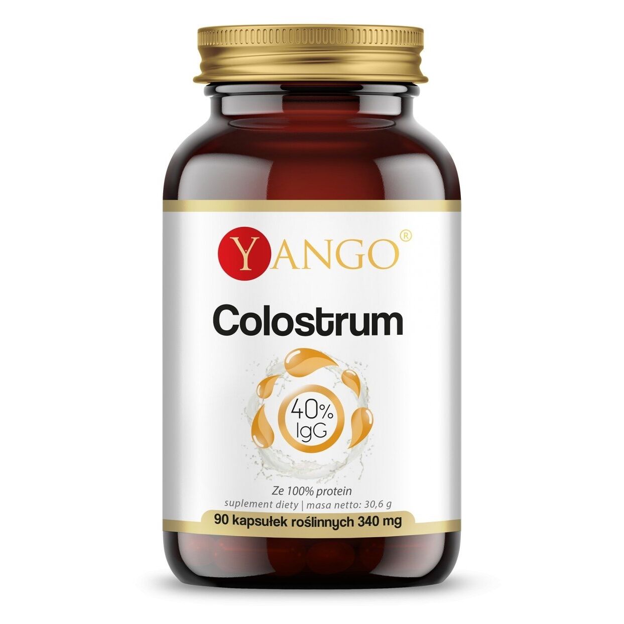 YANGO Kolostrum – imunoglobulini 40% (90 kapsul) – Viking Supplements