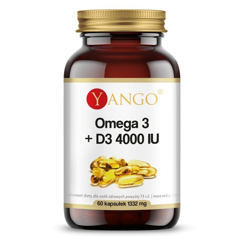YANGO Omega 3+D3 4000 IU (60 kapsul) - Viking Supplements